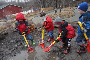 kids in mud